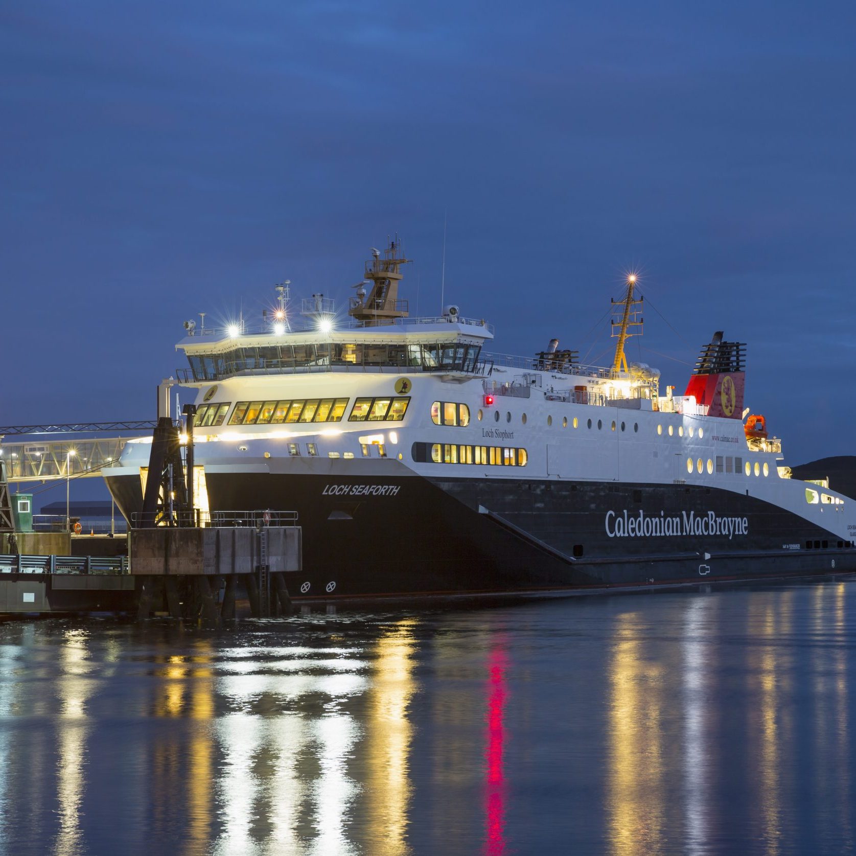 Caledonian Macbrayne Ferry Berthed At Stornoway Port & Harbour, Isle Of Lewis