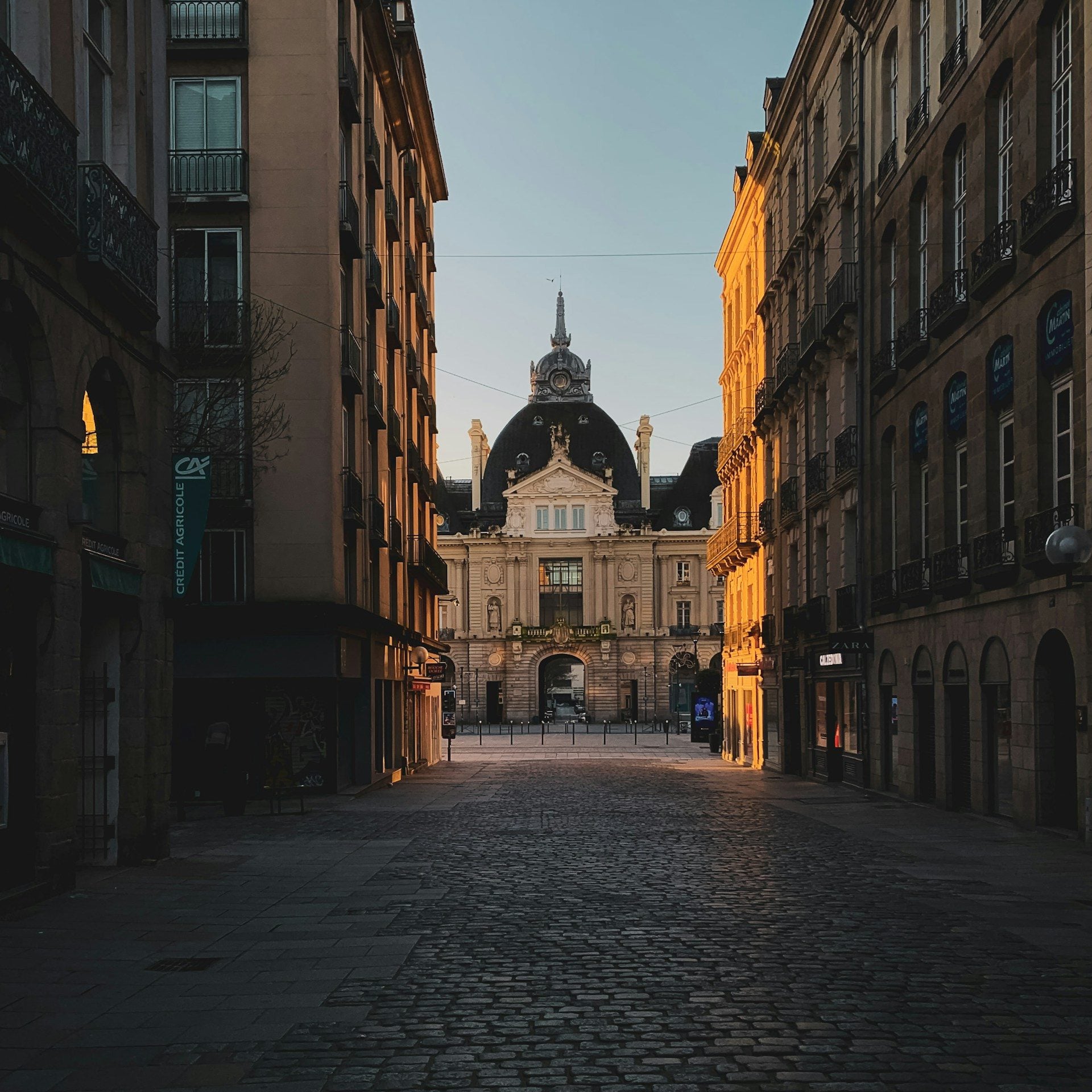 Rennes at sunset Rennes at sunset